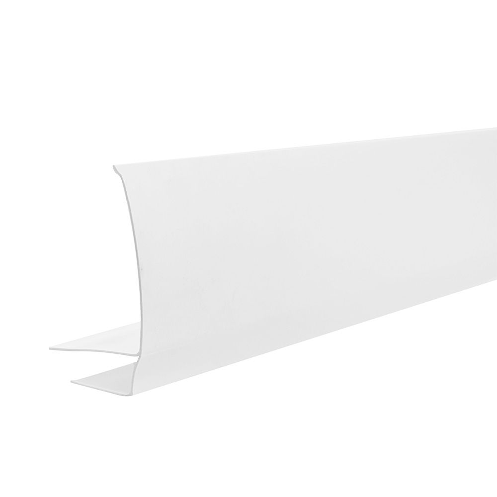 Профиль ПВХ F-образный белый 3000х60 мм