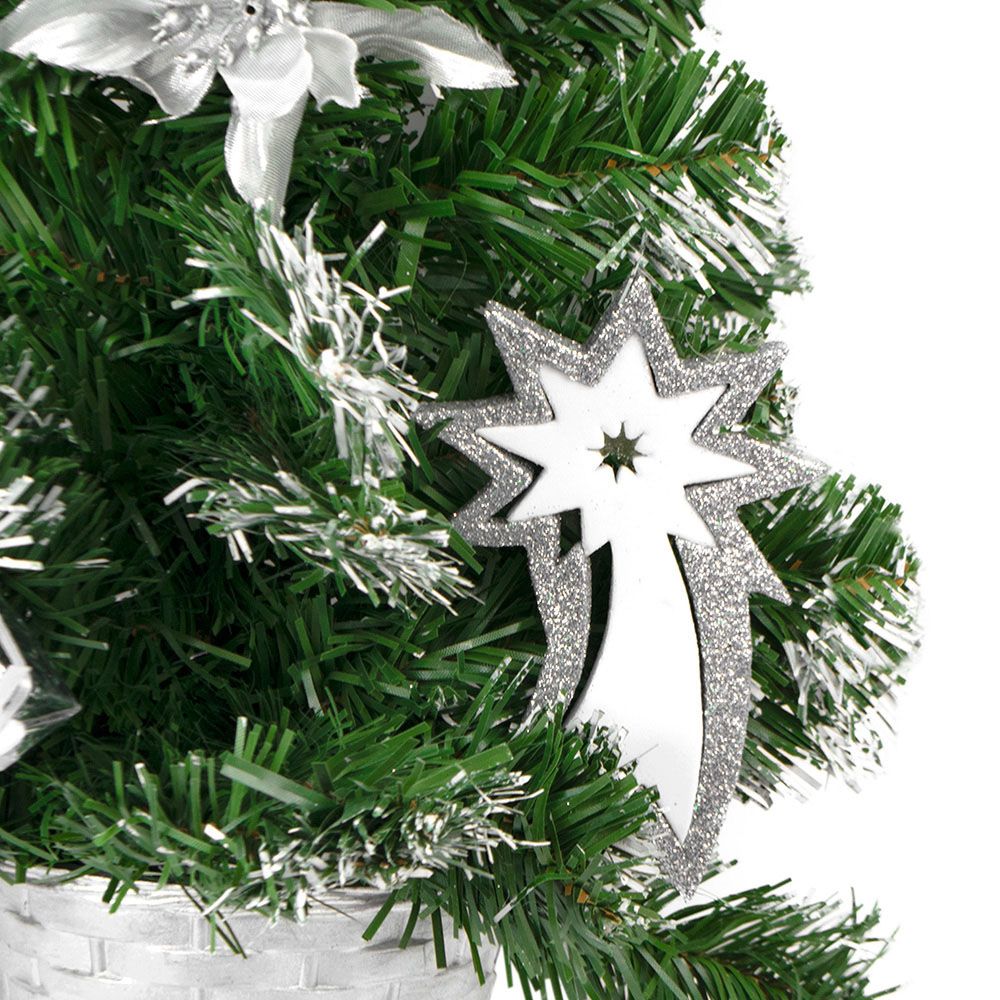 Елка искусственная 50 см серебро 718260