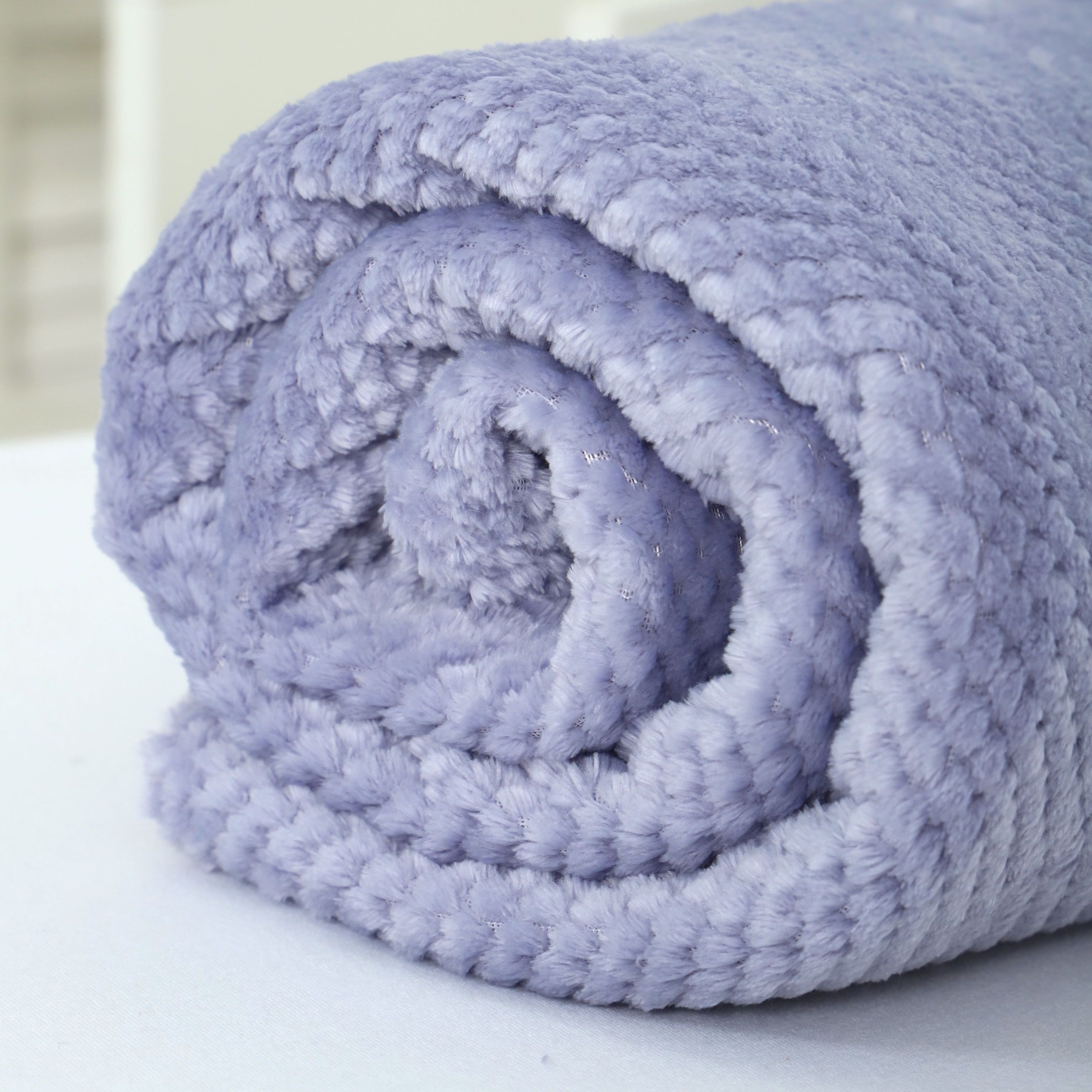 Плед велсофт Витэлия Пиноли 200х220 см серо-голубой