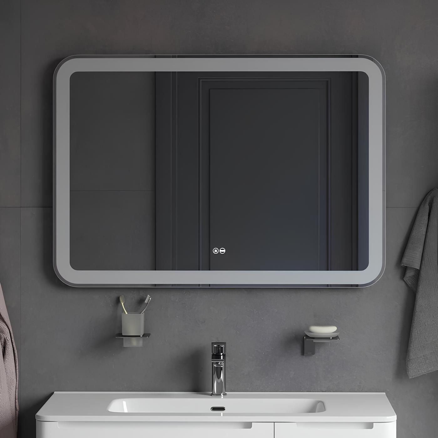 Зеркало с подсветкой Edifice 100х70 см