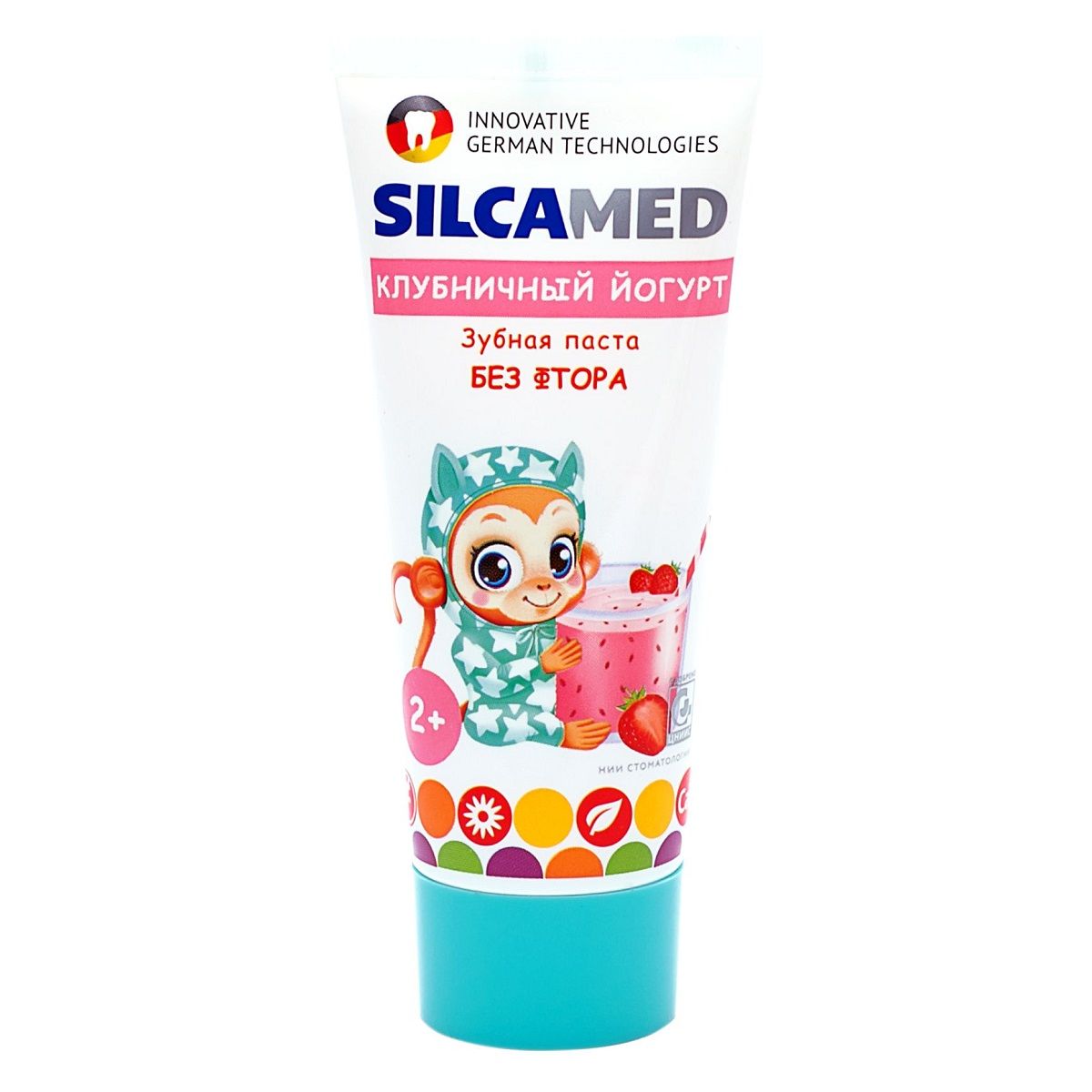 Зубная паста Silcamed клубничный йогурт детская 65гр
