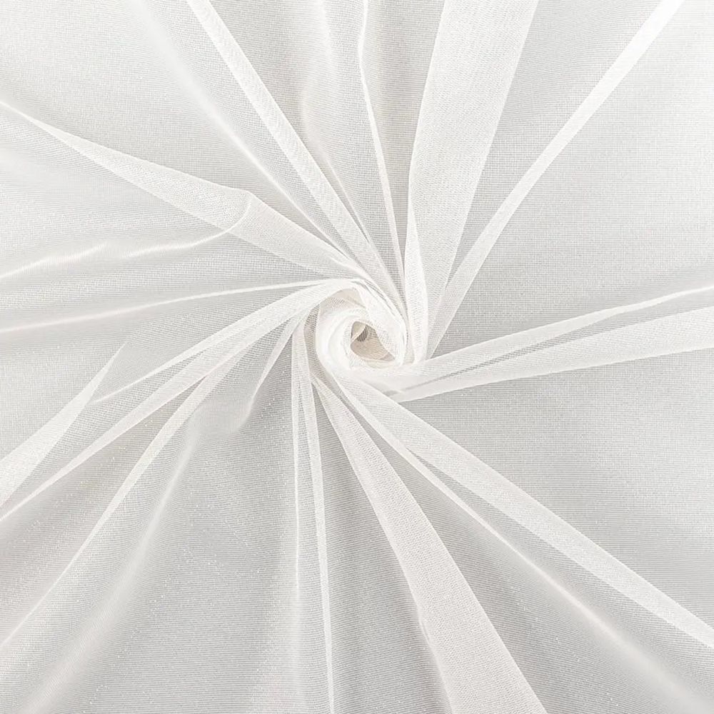 Ткань для штор Тюль органза Шанти экрю с утяжелителем AR01465 V-103