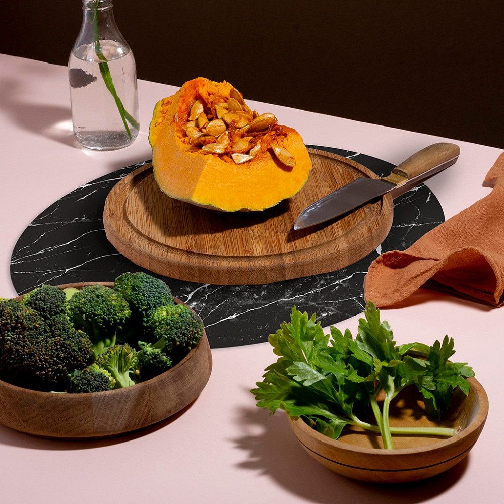 Салфетка сервировочная Найт d36 см черная