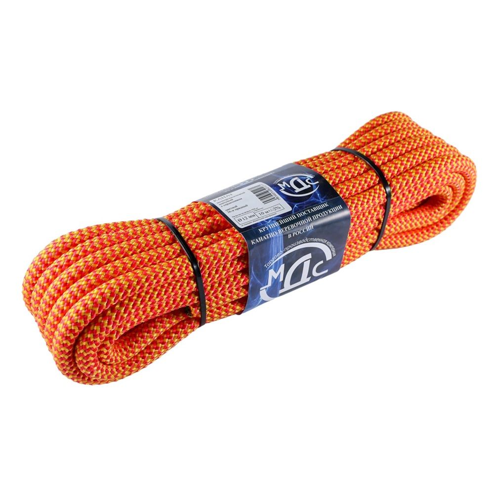 Канат полипропиленовый плетеный 36-прядный 12 мм 10 м