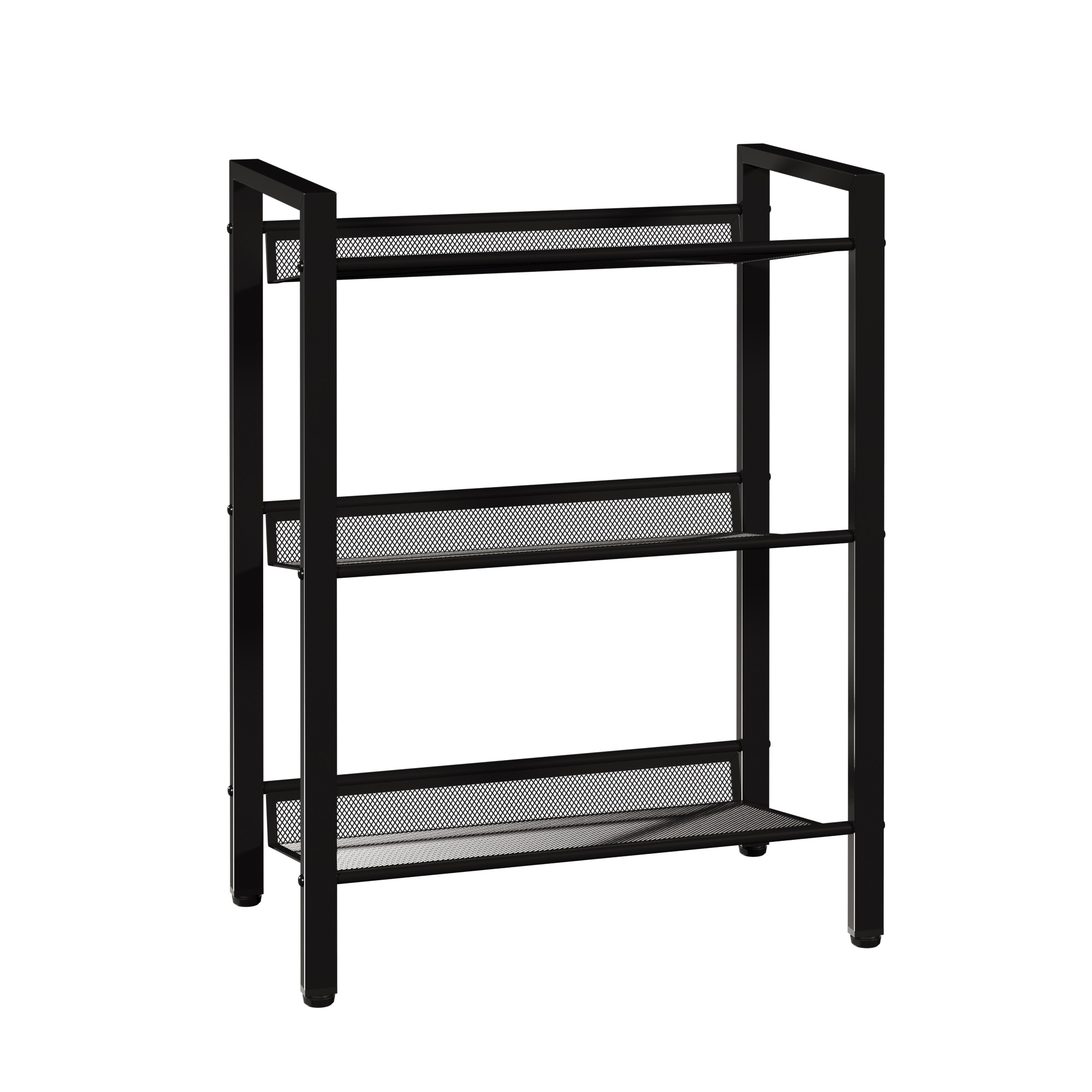 Полка для обуви Торонто 13 470х610х265 мм металл Черная