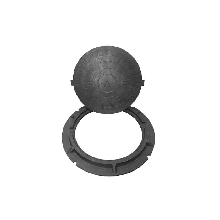 Люк полимерпесчанный 760х580х50 мм черный макс. нагрузка 1,5т