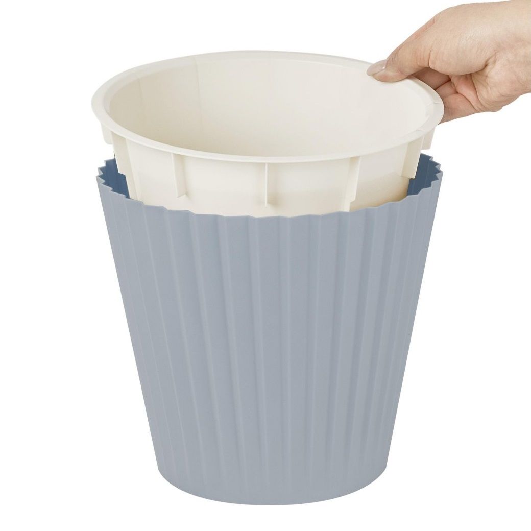 Горшок цветочный InGreen Sand Утренний туман 23 см 5,8 л c дренажной вставкой