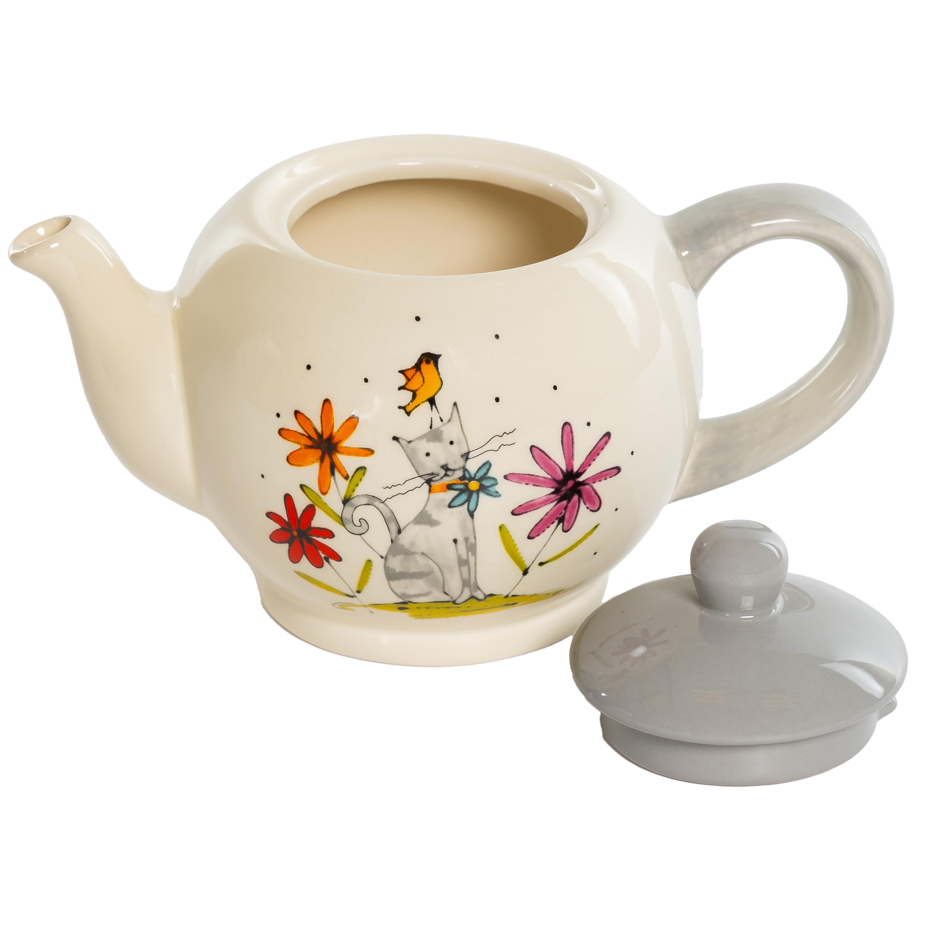 Чайник заварочный Cерый кот 950 мл доломит