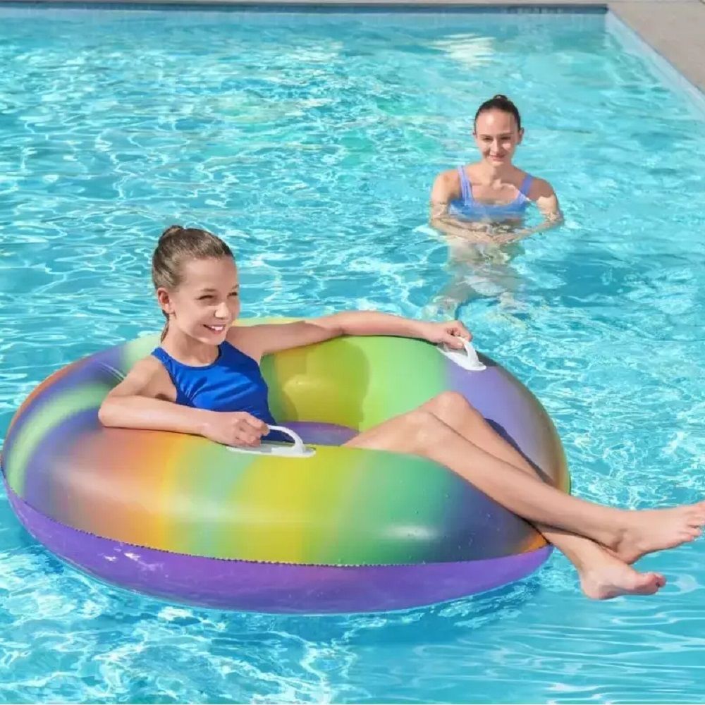 Круг для плавания 119 см от 12 лет Bestway Радуга 36352