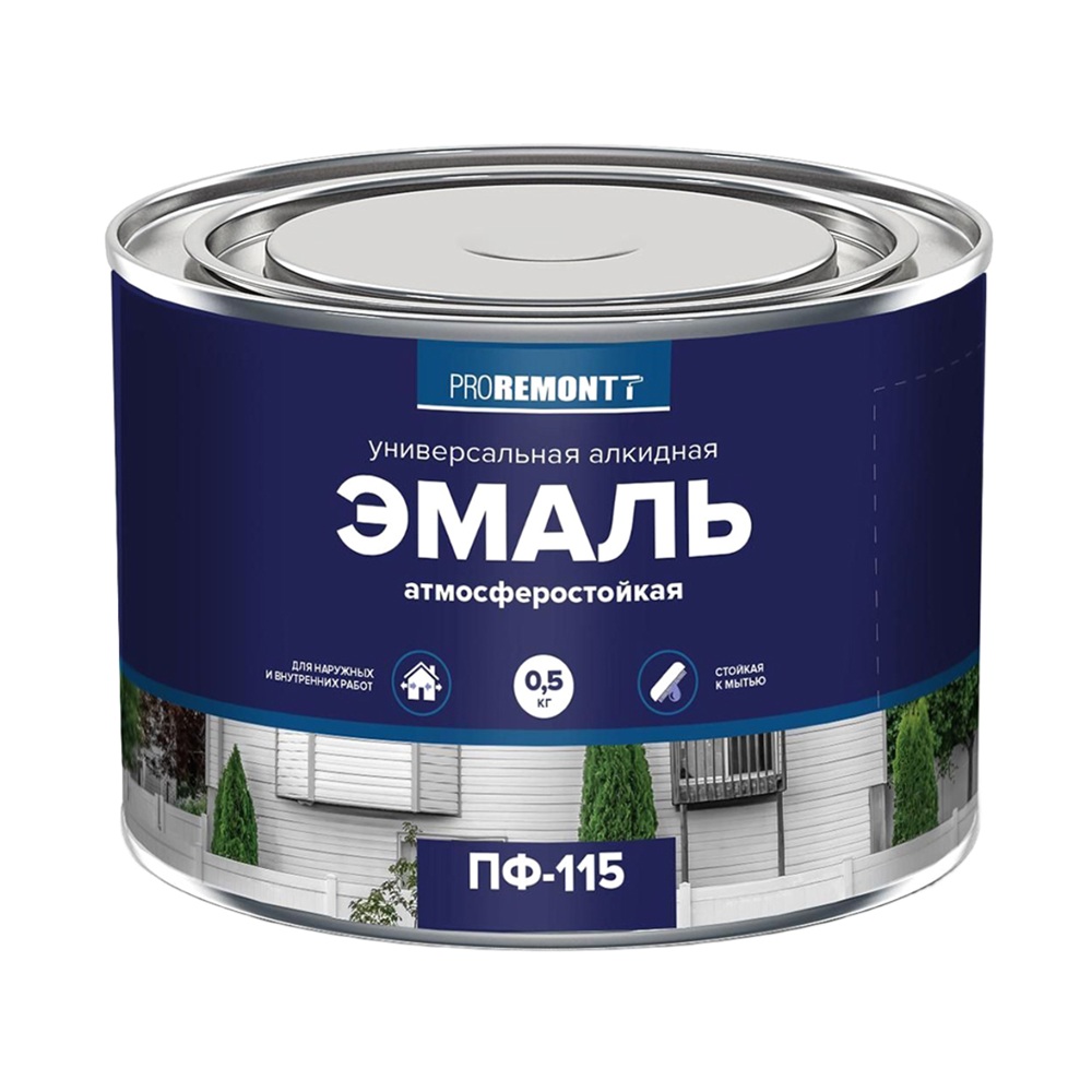 Эмаль ПФ-115 PROREMONTT синяя 0,5 кг Л-С