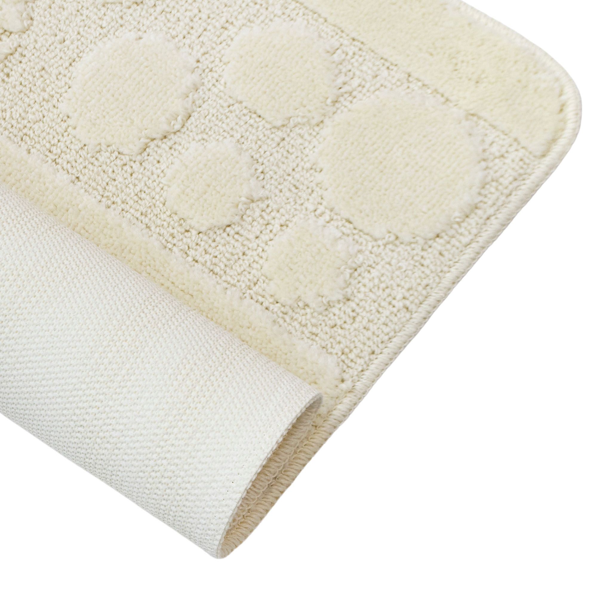 Коврик для ванной комнаты 50х90 см Zalel Chream кремовый