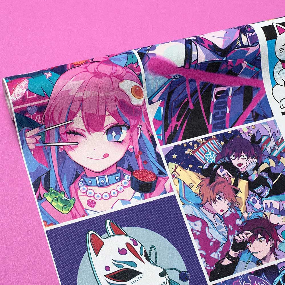 Обои 88191-10 Ateliero 1,06х10 м Anime фиолетовый