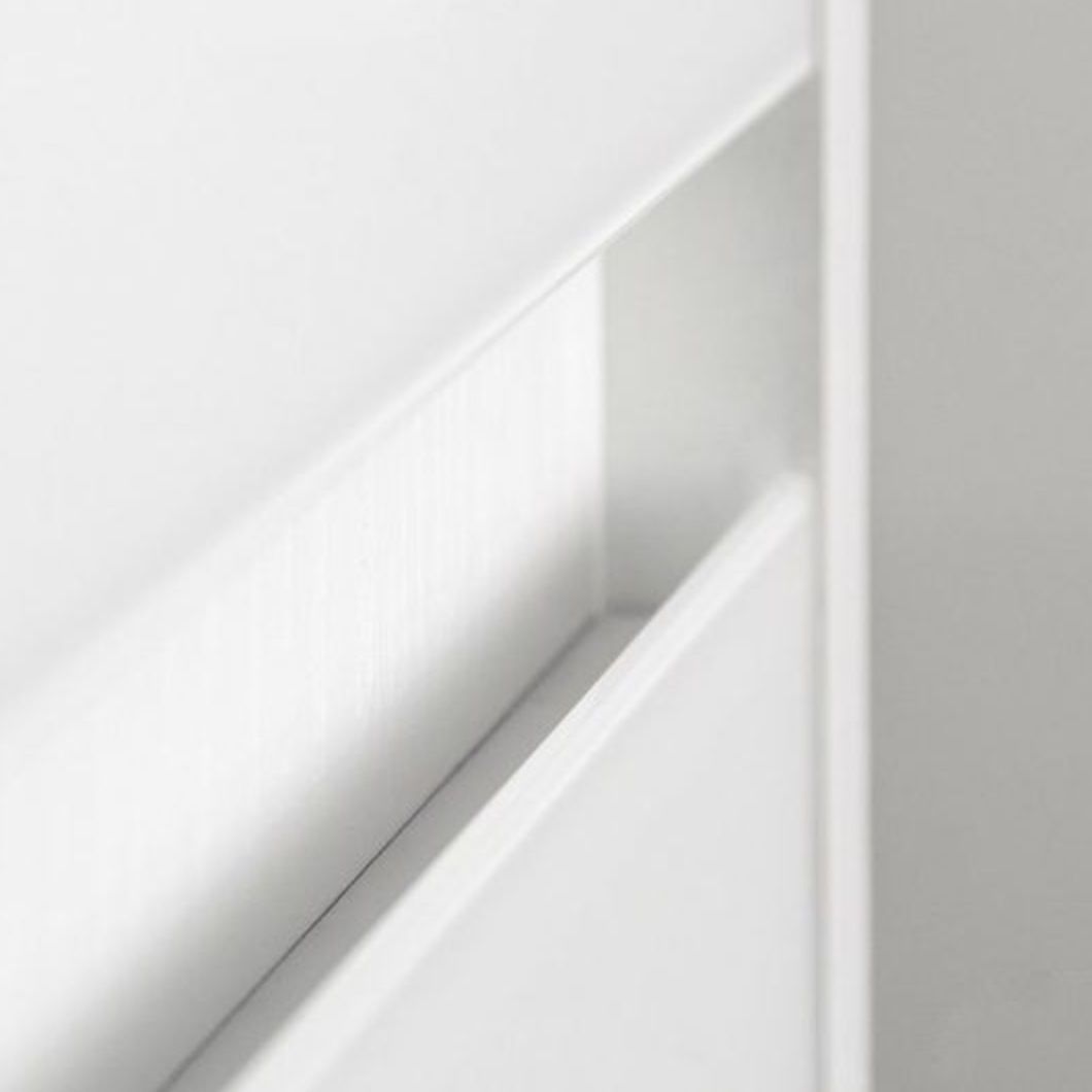 Тумба Монако 80 2 ящика plus белый/белый лакобель под раковину Classica Slim 80 мадера