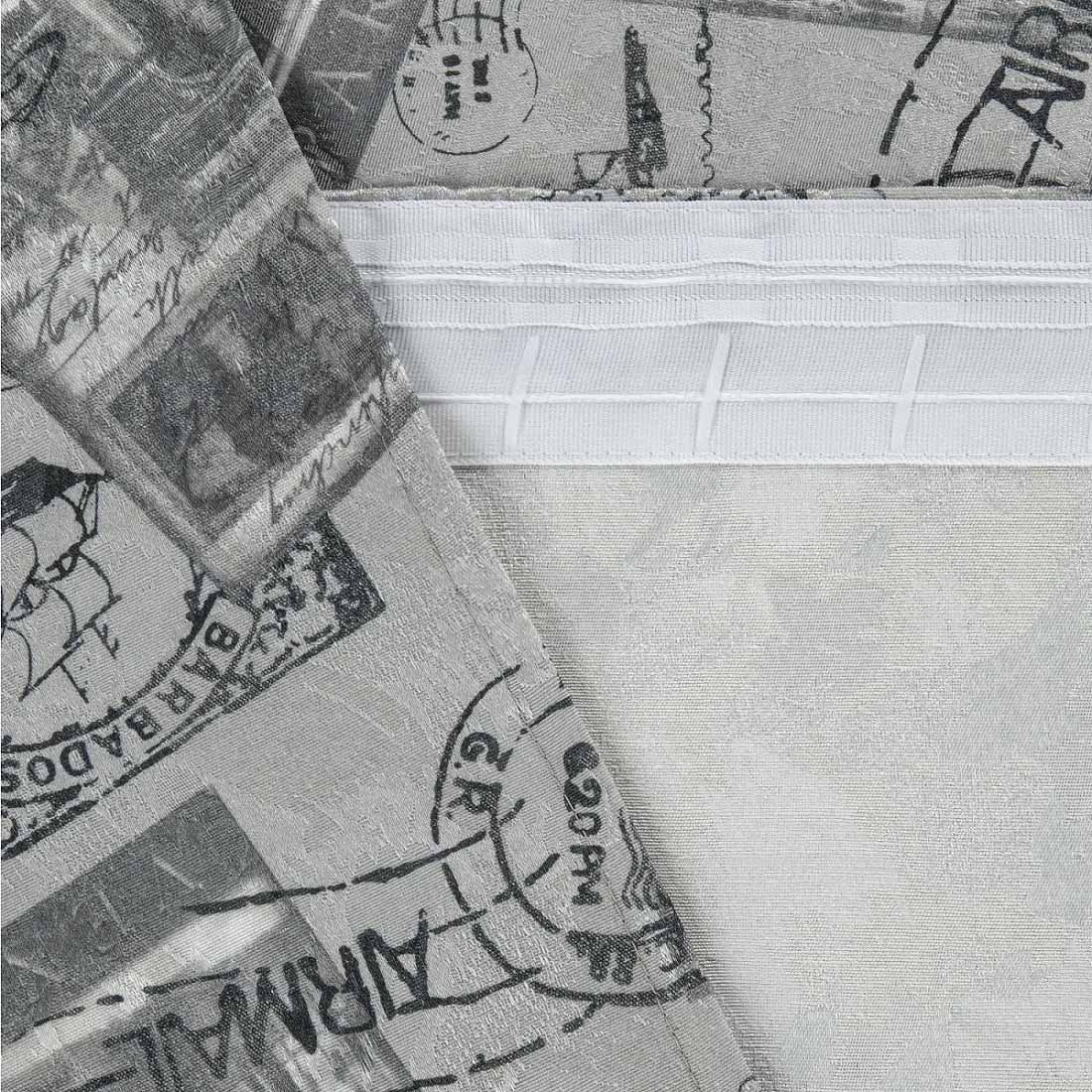 Портьера жаккард Мадди КС WB 117990 140х250см серый