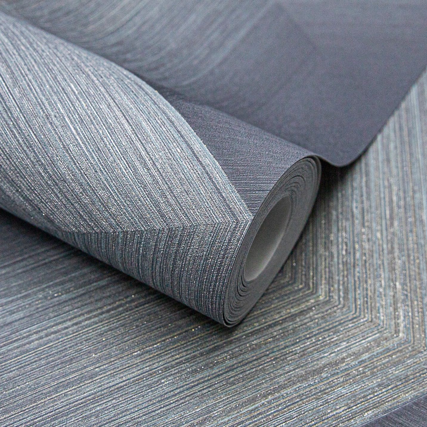 Обои WallSecret Hudson 9083-25 синие геометрия 3D 1,06х10,05 м