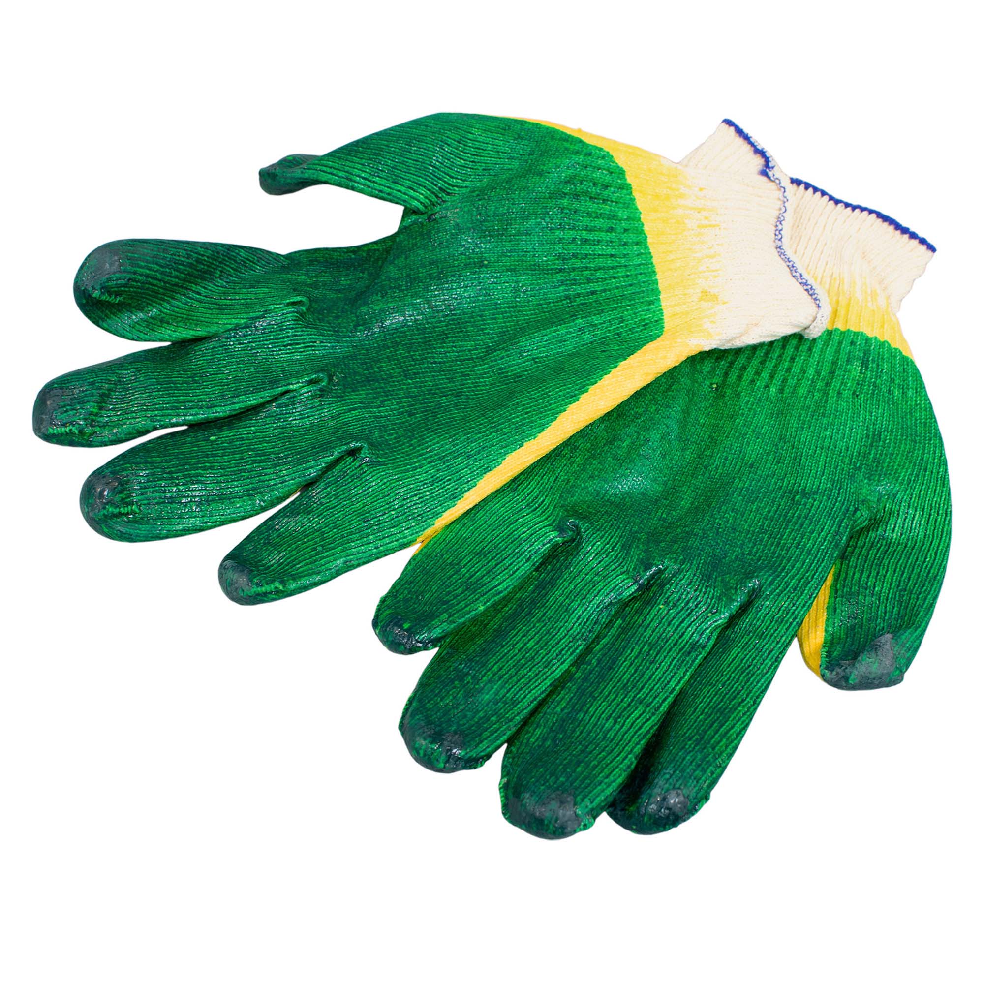 Перчатки х/б с двойным латексным обливом глубокое макание р. 9-10 002-03