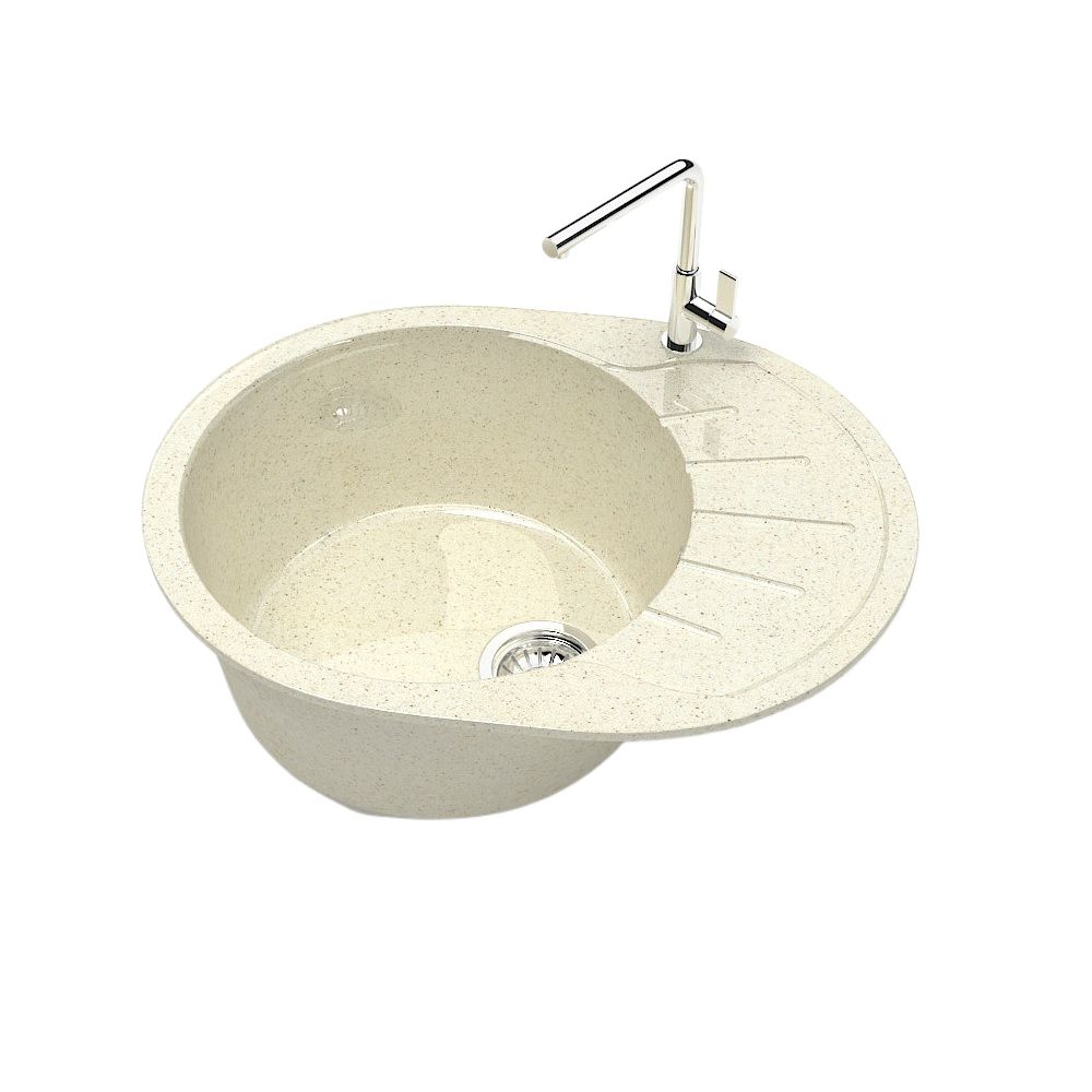 Мойка Granit MARR кварц ТейлорZ10 Q2 бежевая 575х440х215мм