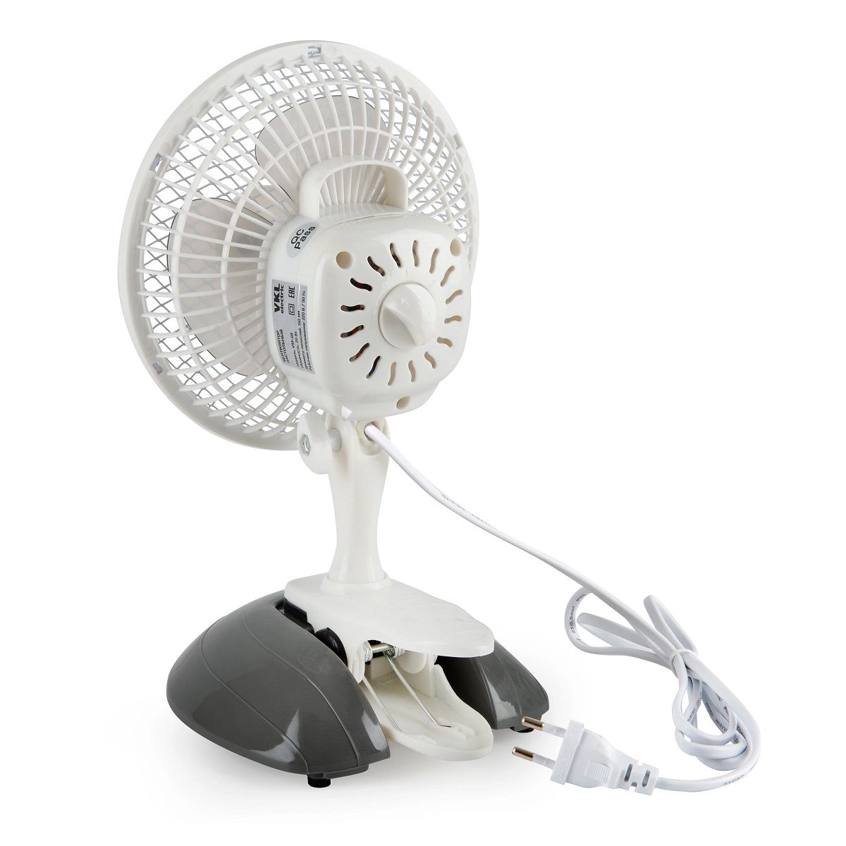 Вентилятор настольный VKL electric VTF-03 20Вт 150 мм серый