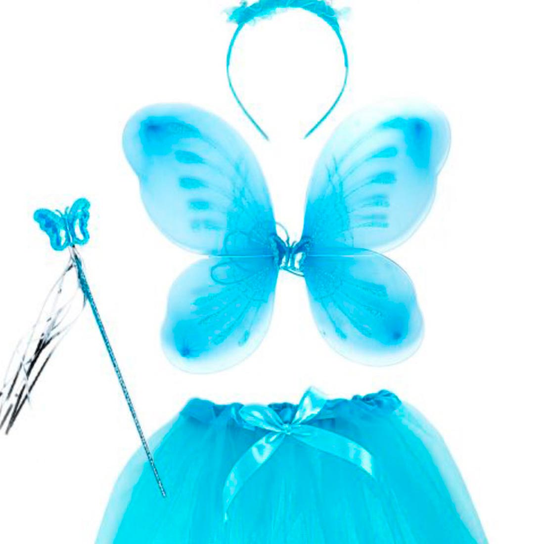 Набор маскарадный: крылья бабочки, украшение на голову, волшебная палочка для детей старше трех лет