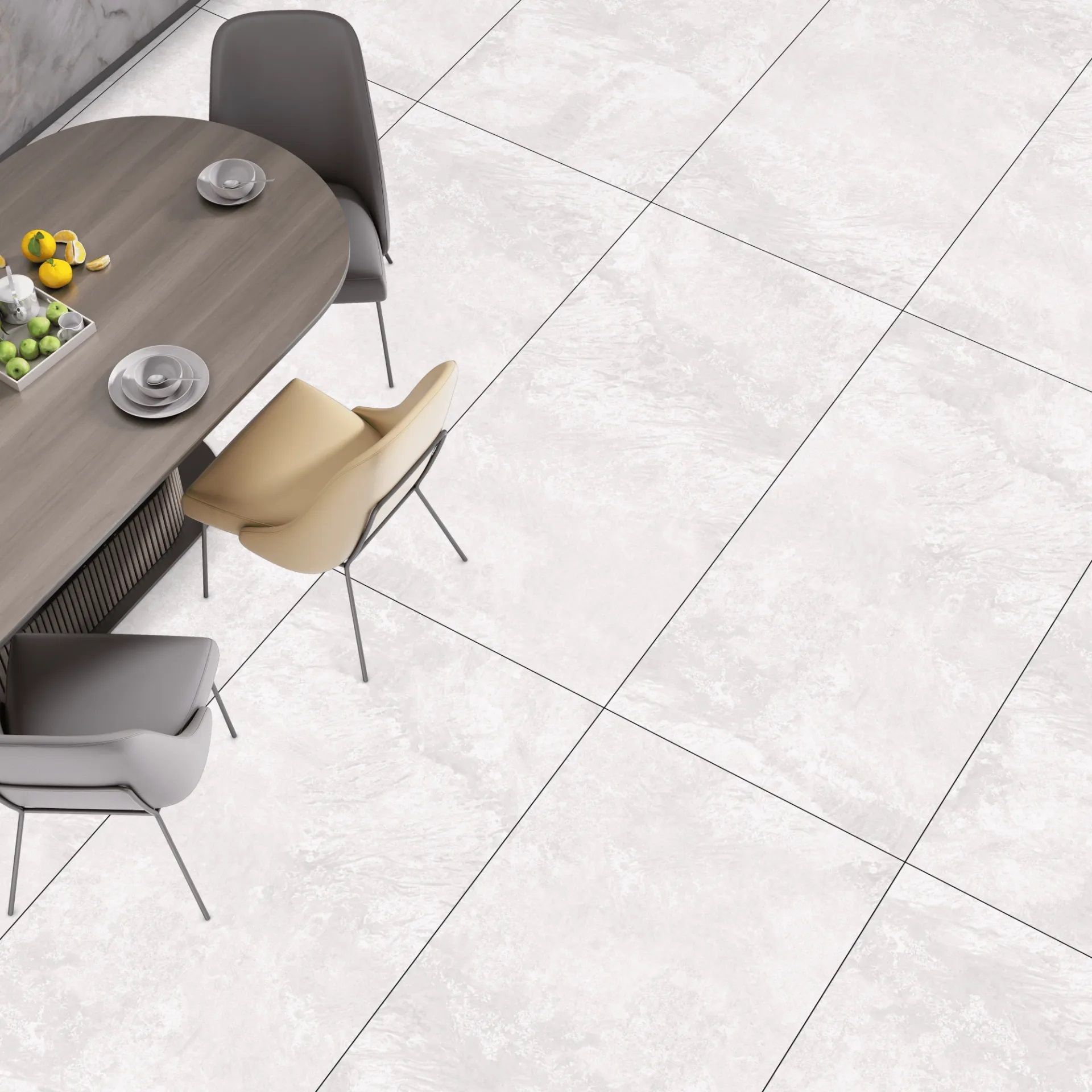 Керамогранит Ray Calix Bianco 600x1200 мм карвинг 1,44 м2