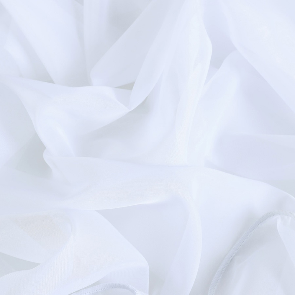 Ткань для штор Тюль вуаль однотон FB S Vual' beyaz/325 V ut белая