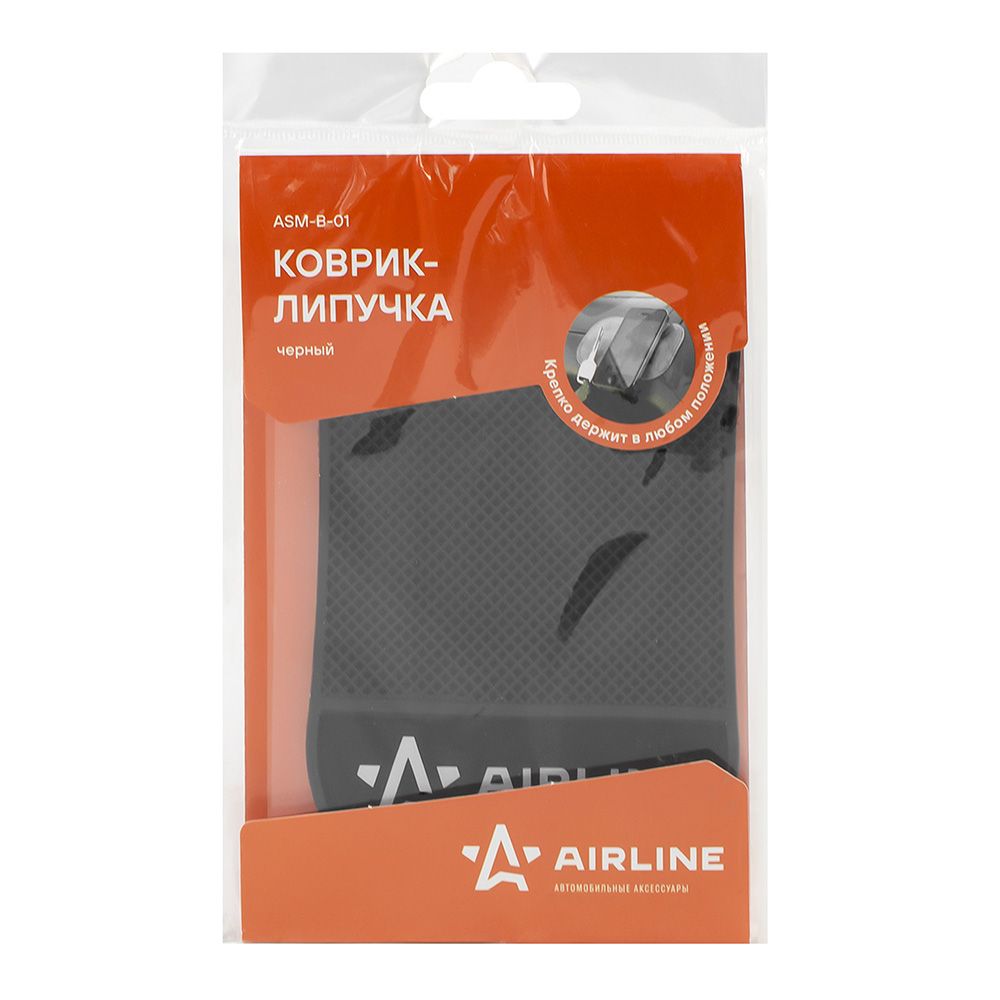 Коврик липучка черный 92*145мм ASM-B-01