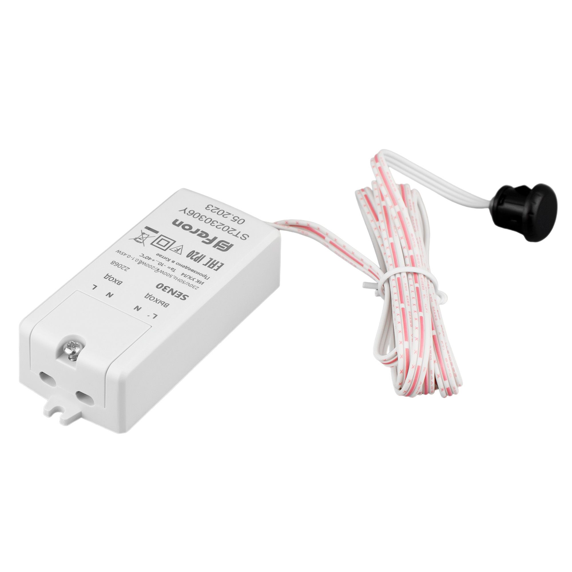 Датчик встраиваемый движения руки 500w 30° 5-8см IP20 белый