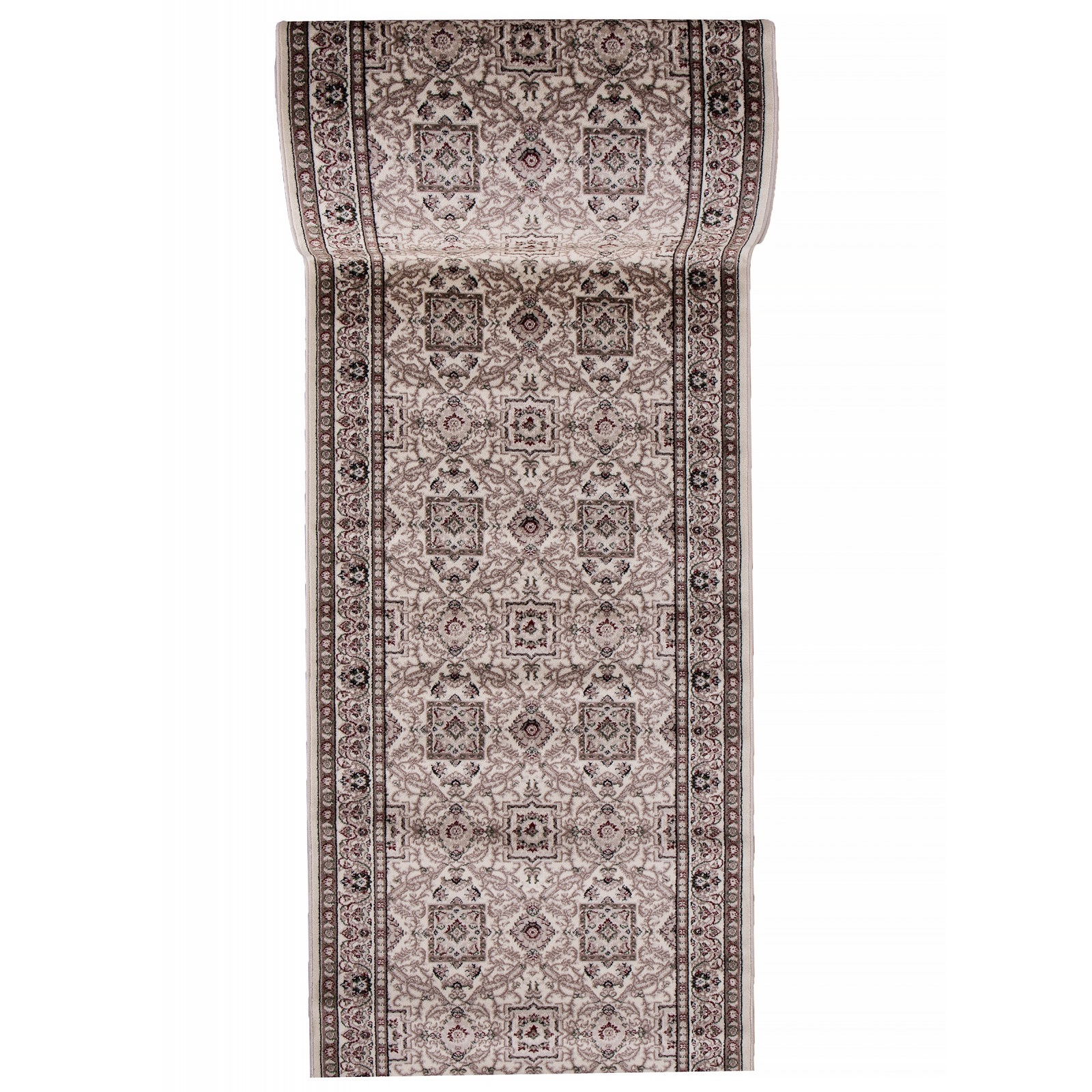 Дорожка ковровая Colizey Merinos D868 1 м кремовая