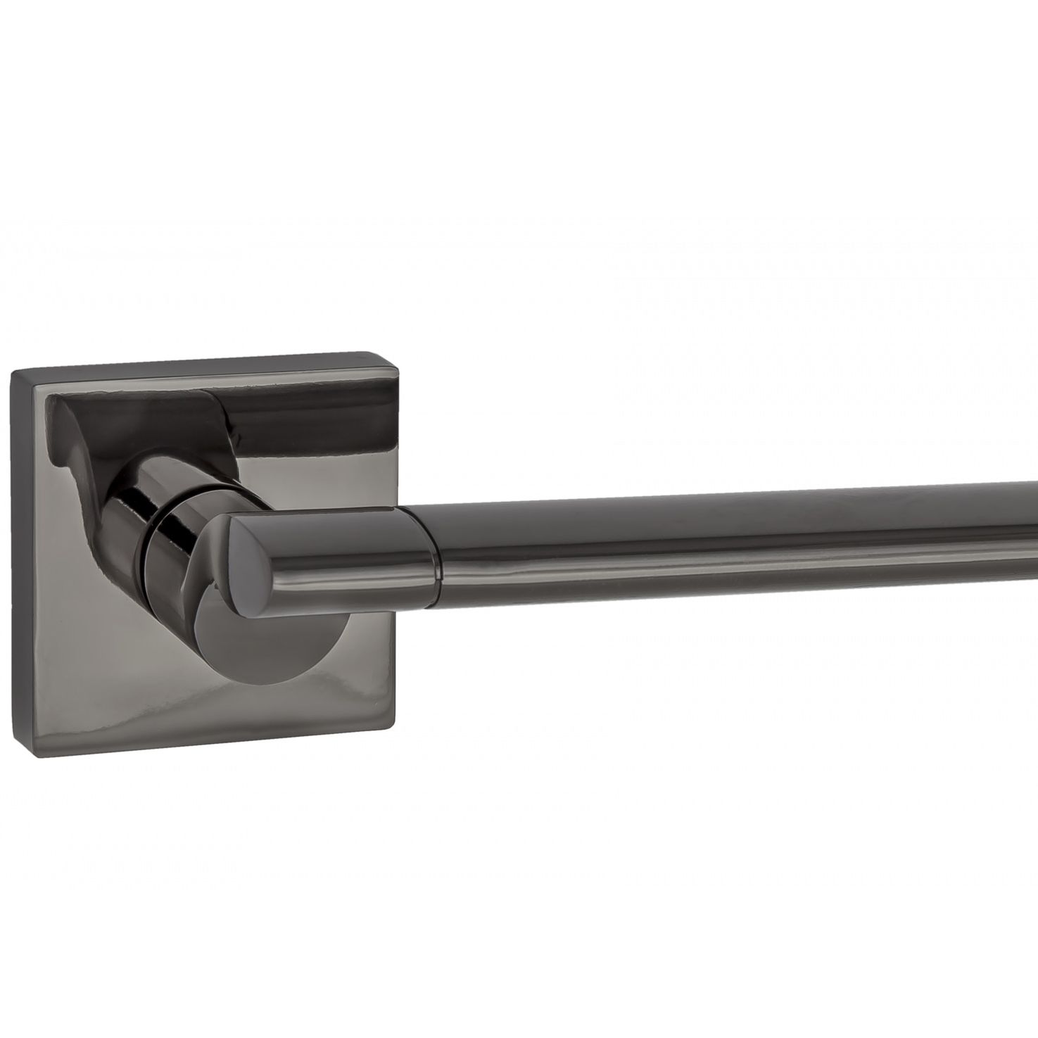 Ручка дверная LS Модена мат черная квадратная розетка