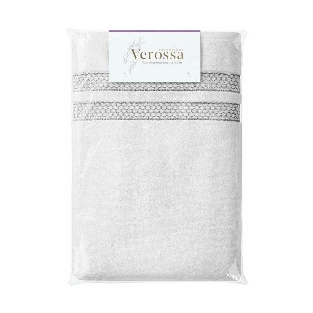Полотенце махровое Verossa Reticolo МХ50 50x90 см белое бордюр S 08
