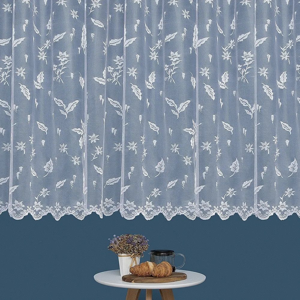 Ткань для штор Тюль жаккард HX F 1087/60w белый