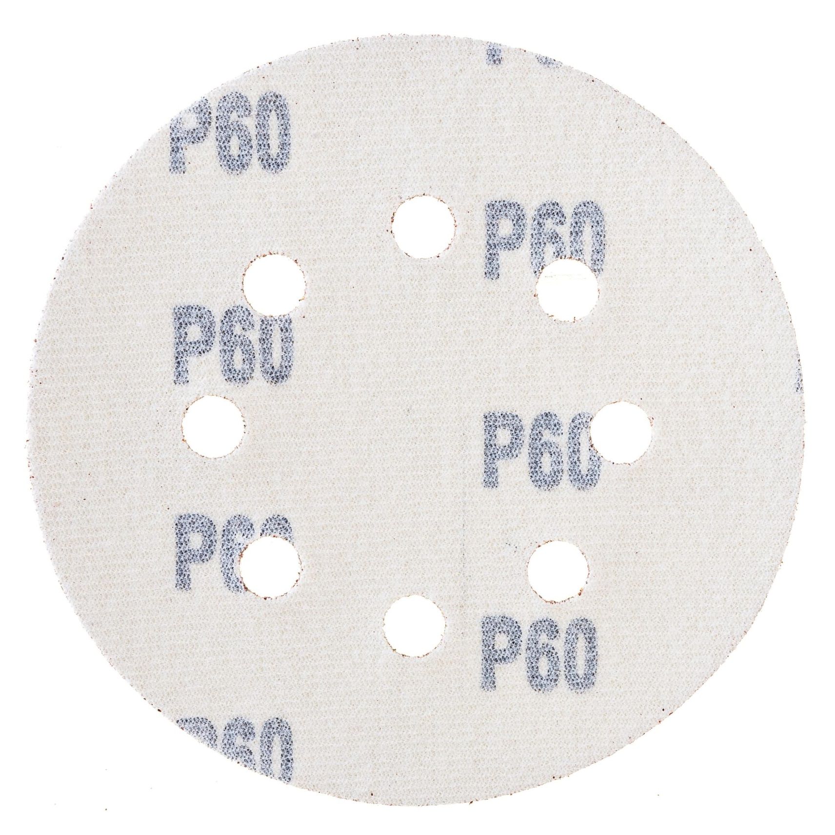 Круг абразивный 150 мм Р60 на ворсовой основе перфорированный под липучку 5 шт 45-9-286