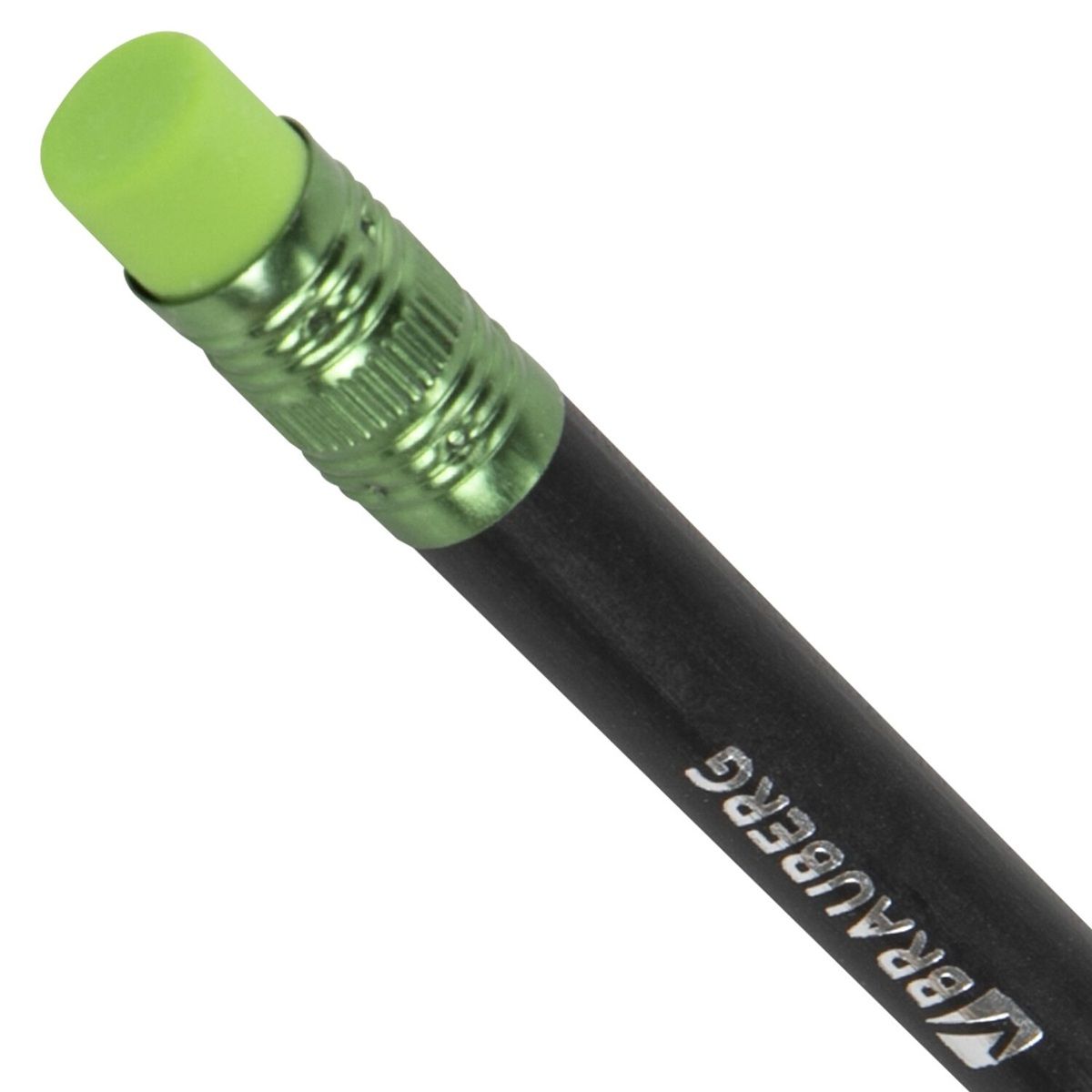 Карандаш чернографитный BRAUBERG Black Wood НВ с резинкой