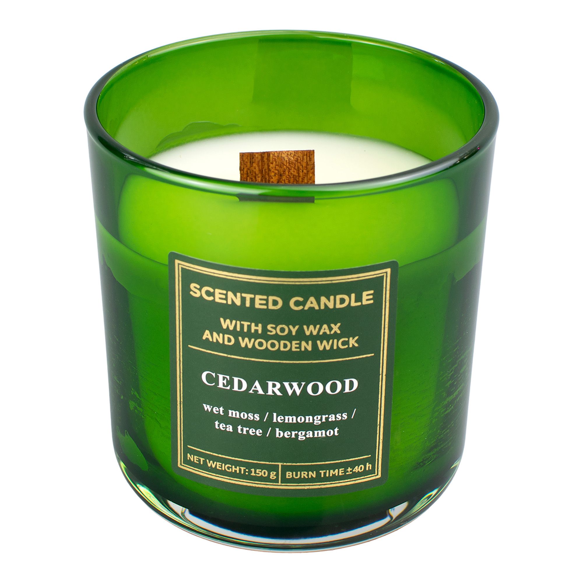 Свеча ароматизированная в стакане Древесина 150 г BARTEK WOOD (12)