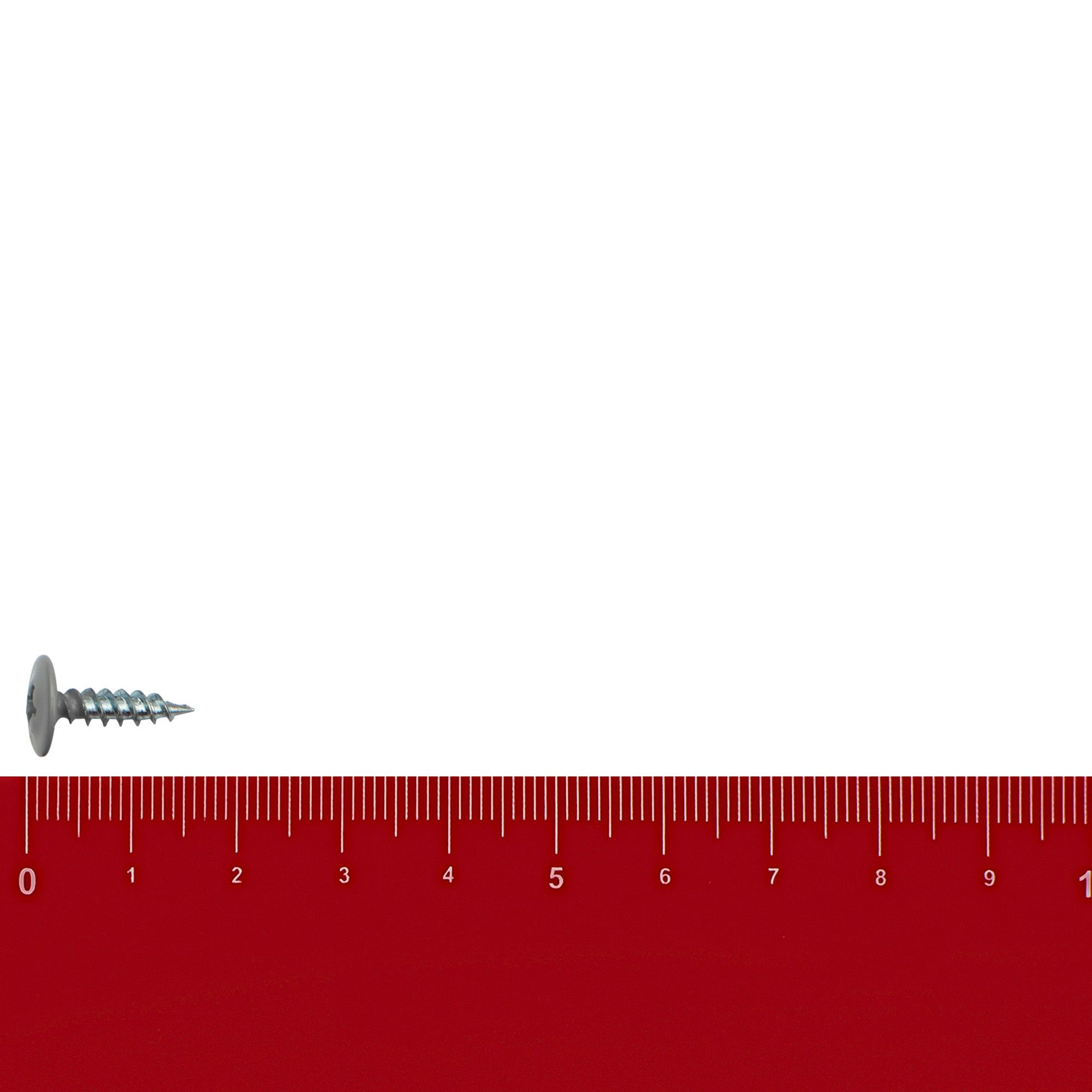 Саморез прессшайба 4,2х16 мм острый светло-серый RAL 7004 вес