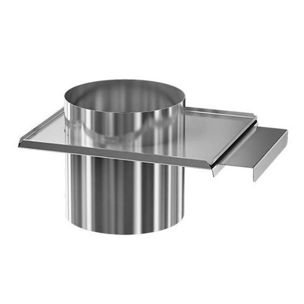 Шибер задвижной нерж 0,5 мм d120 мм Везувий