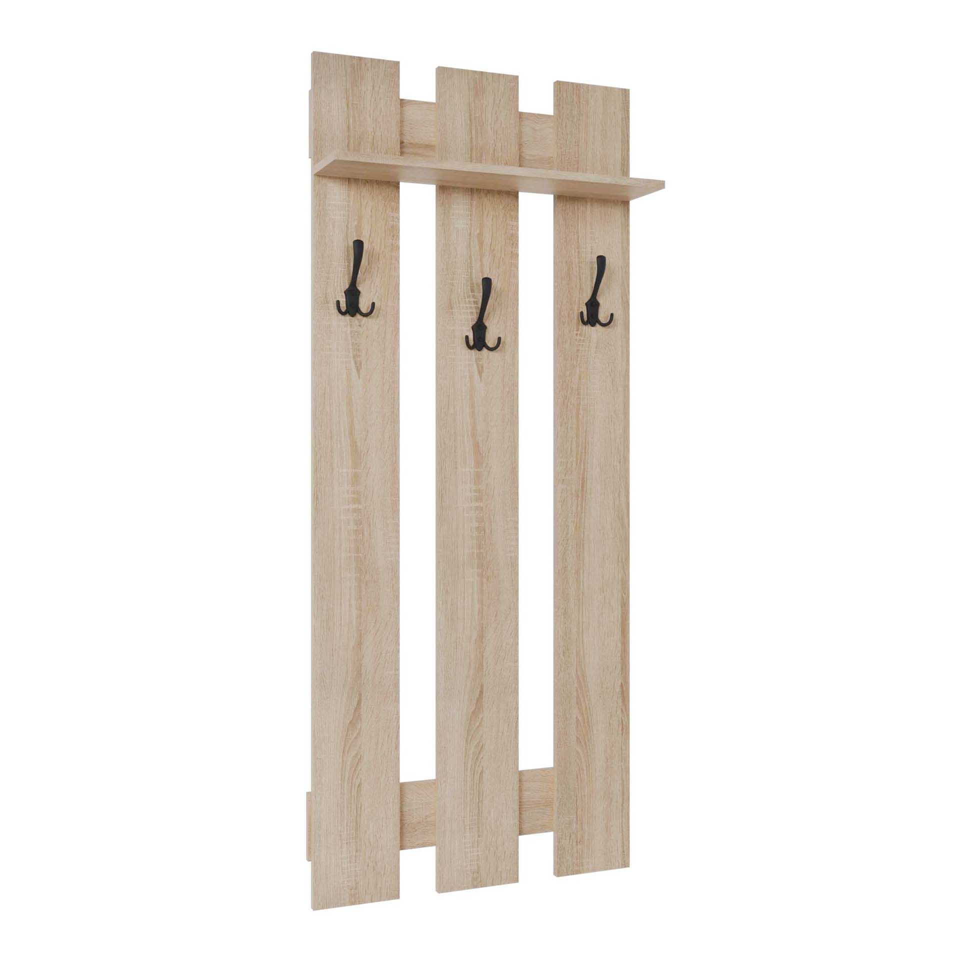 Вешалка Копенгаген 600х1536х252 мм Дуб Сонома