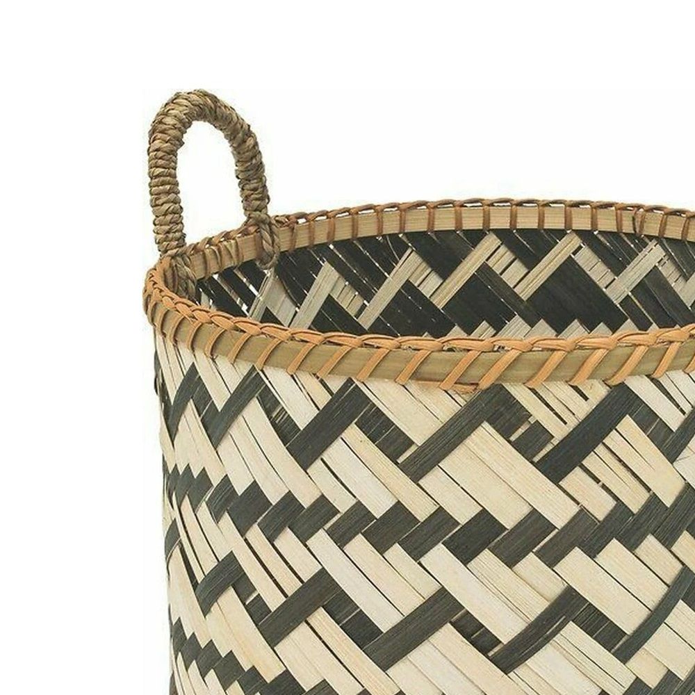 Кашпо плетеное бамбук d25 см h24 см