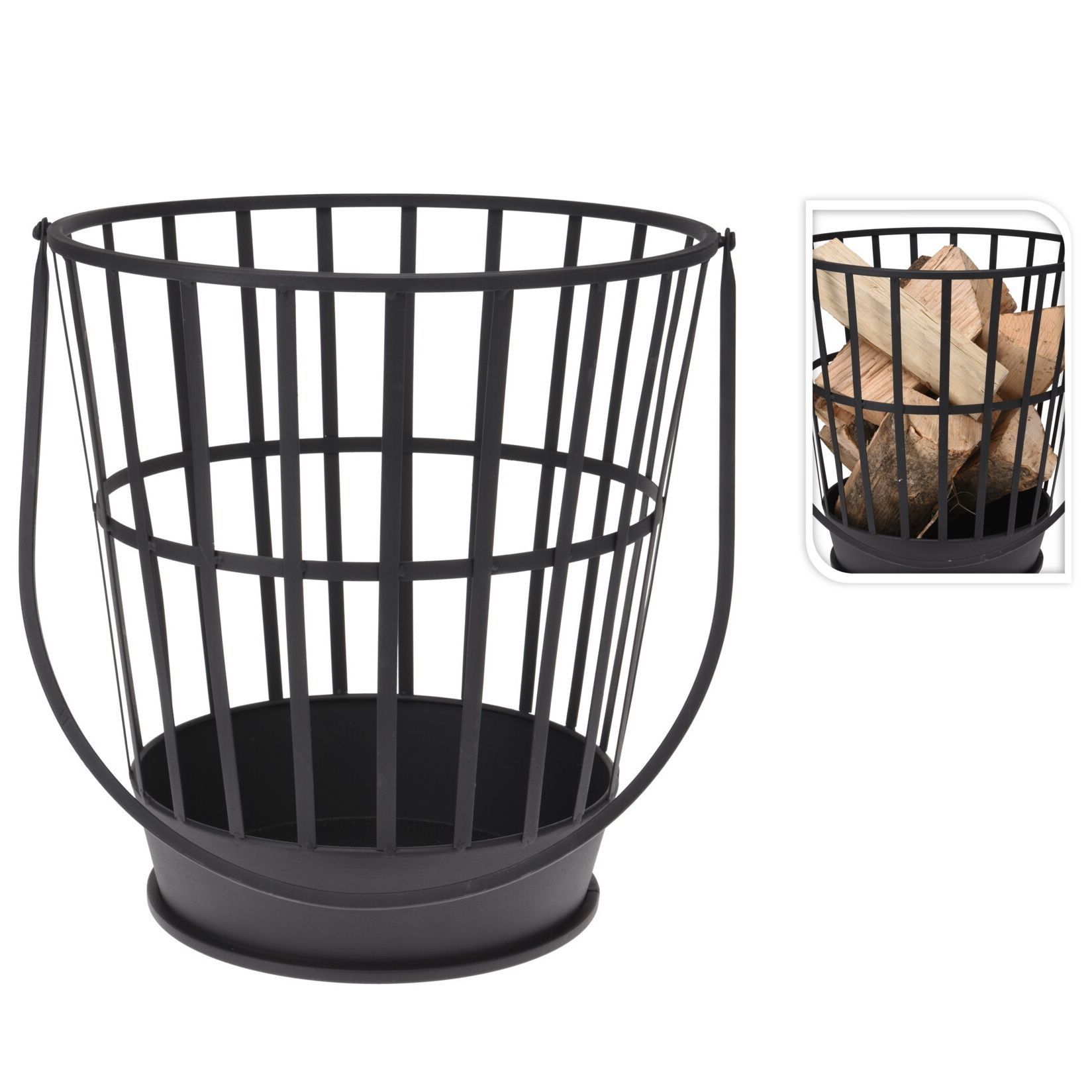 Камин садовый 38x38x38-77 см черный FB8200350