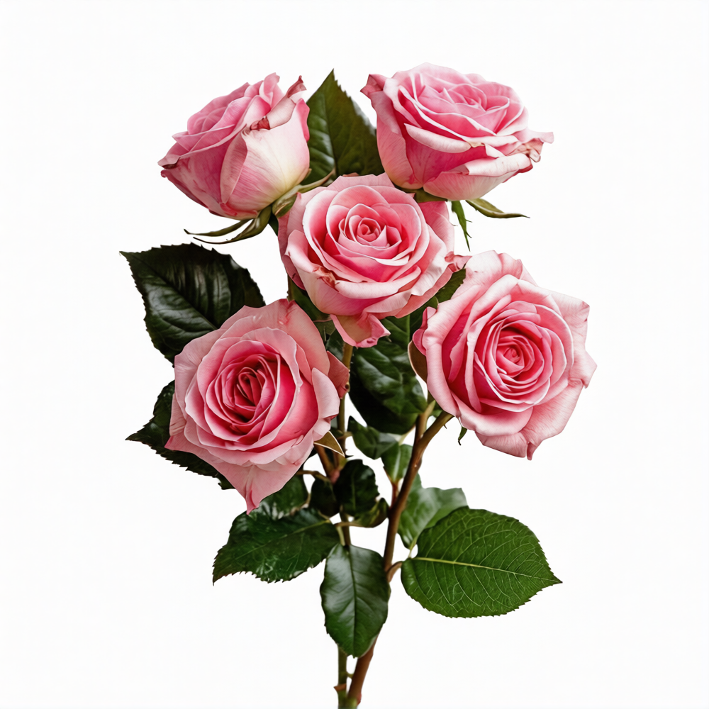 Роза Кения микс 40 см букет 5 шт