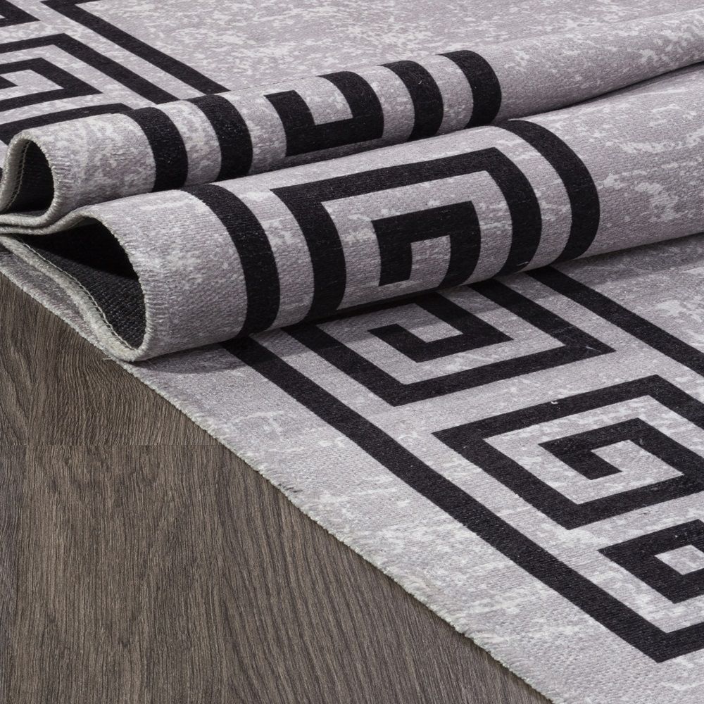 Ковер Lotus Alpin AB194A 2х2,9 м серо-черный