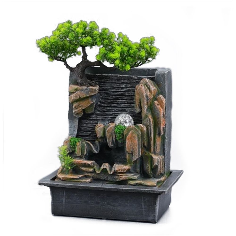 Фонтан декоративный 33х23х50 см с шаром 2024-7013