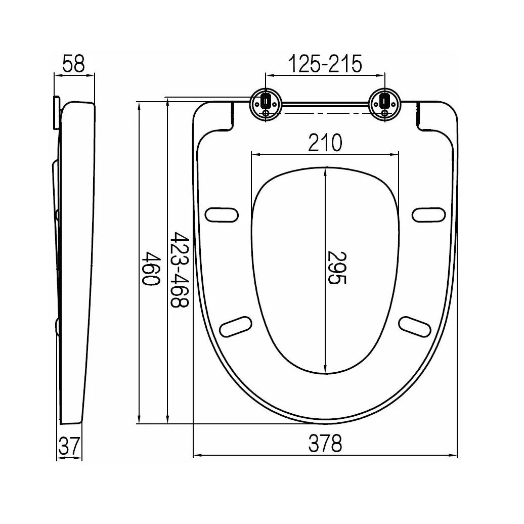 Сиденье для унитаза AM.PM Awe дюропласт микролифт