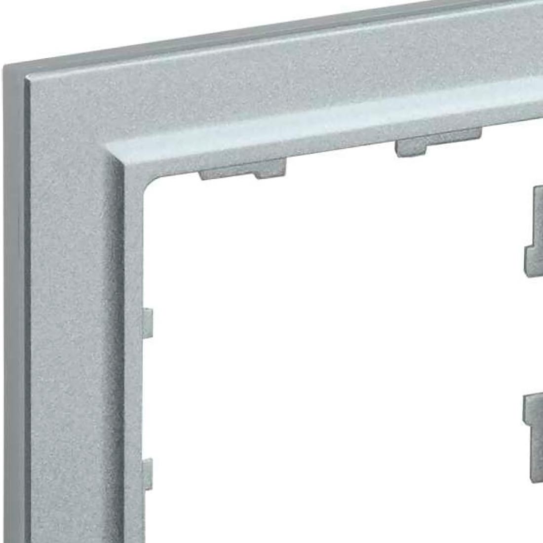 Рамка 2-м BRITE РУ-2-БрА алюминий IEK BR-M22-K47