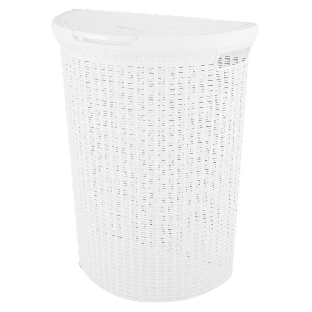 Корзина для белья Eco style 46х26,5х61 cм белая