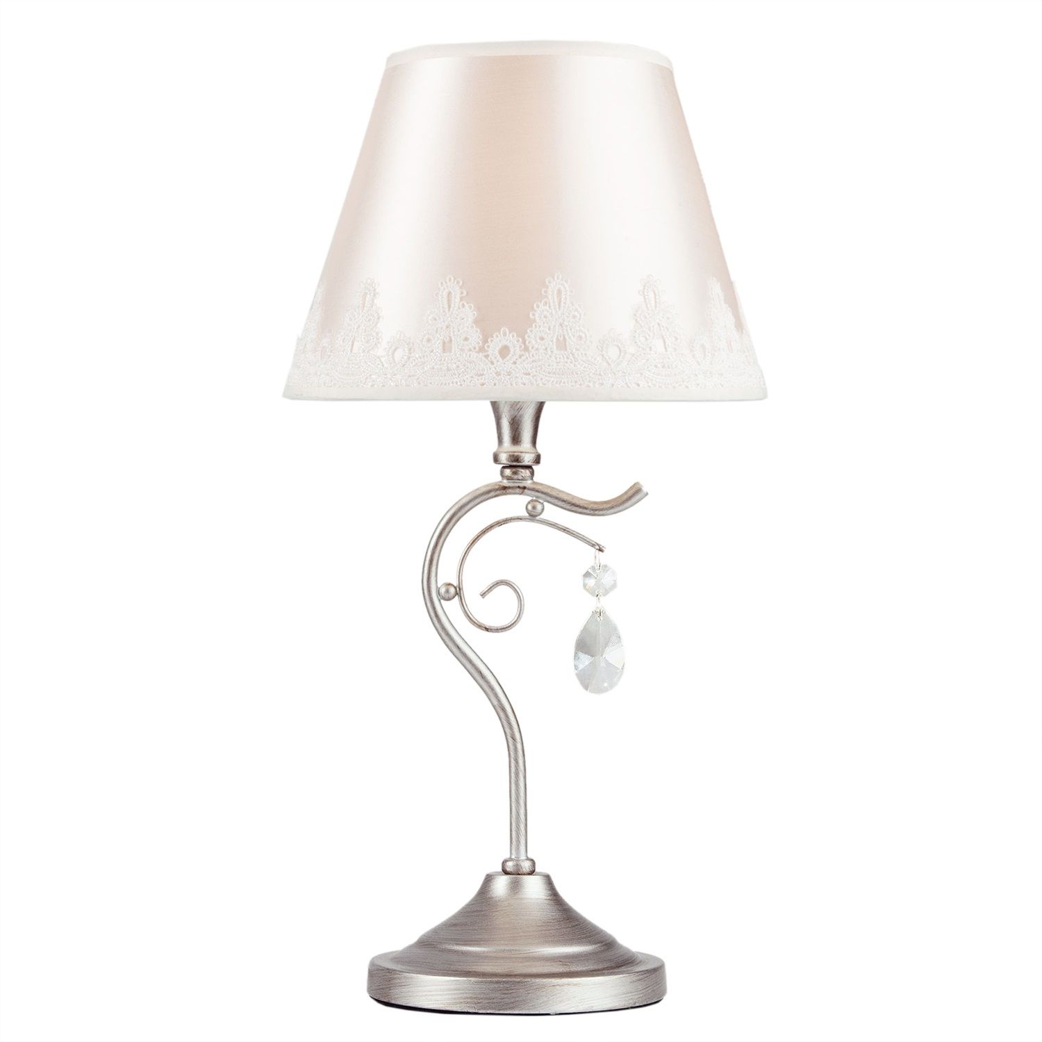 Светильник настольный Eurosvet 01022/1 40Вт Е14 серебро