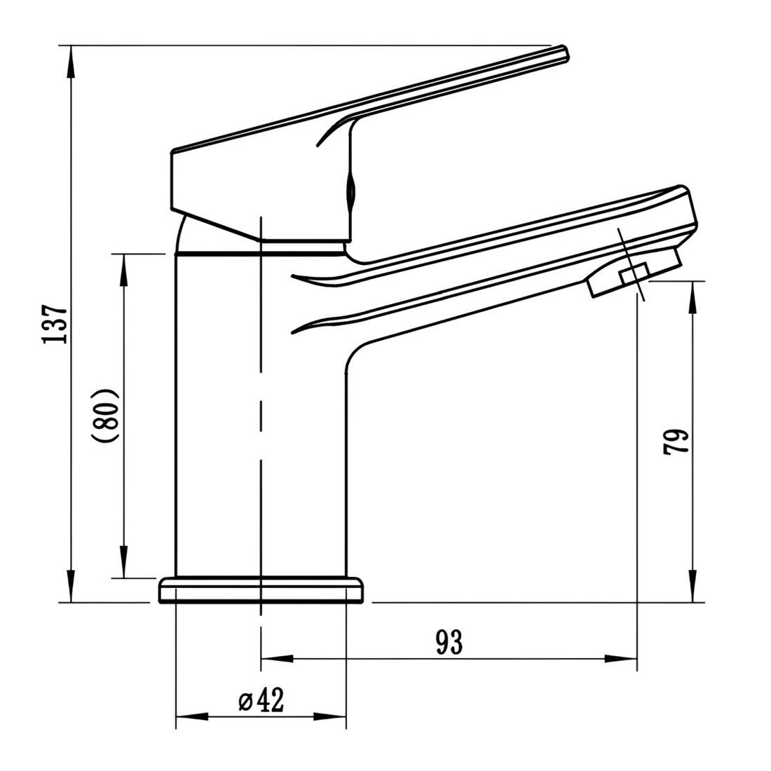 Смеситель для раковины Voda Tide TD26M однорычажный