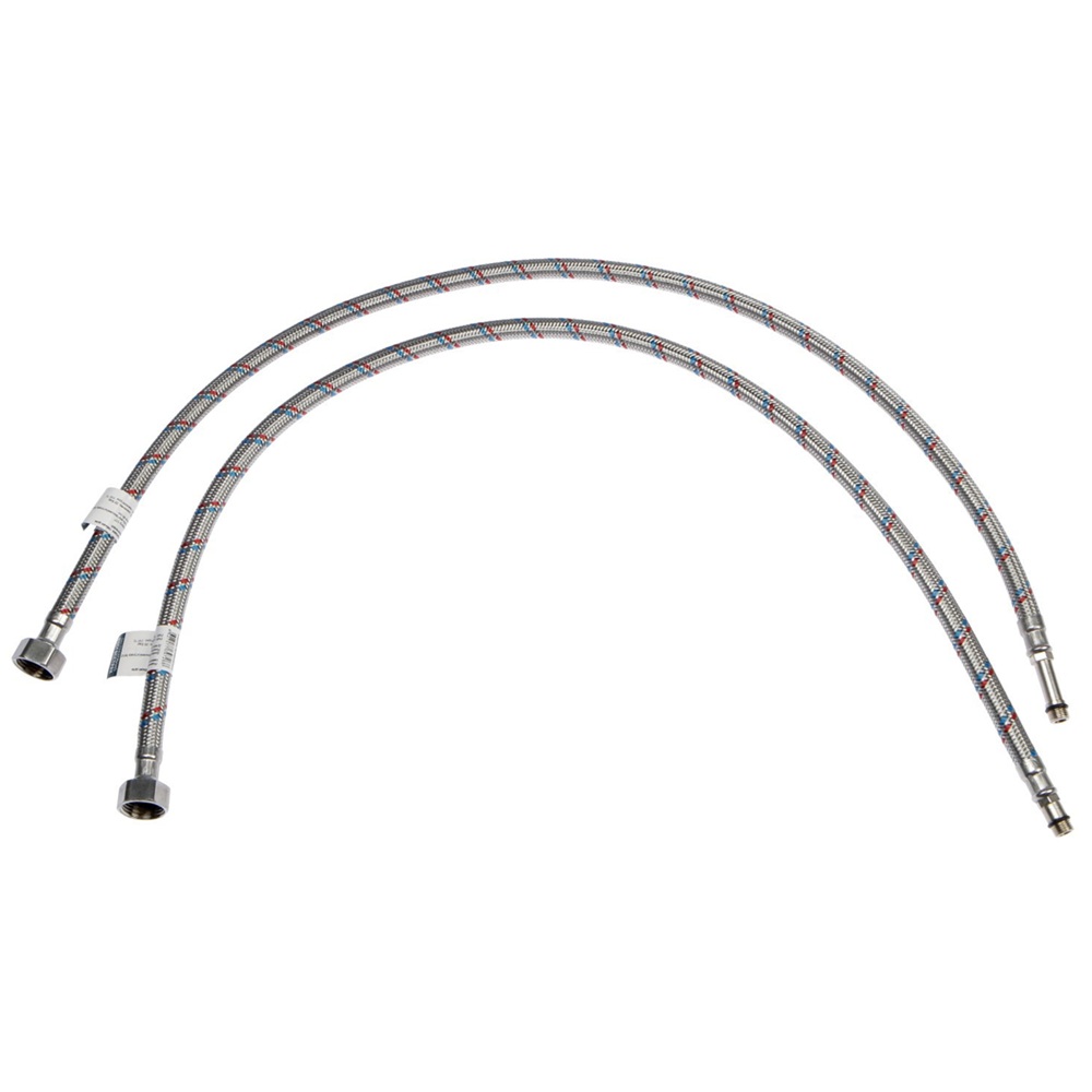 Подводка для смесителя 1/2"хМ10x1х35 1/2"хМ10x1х18 1 м Г/Ш 2 шт Mateu