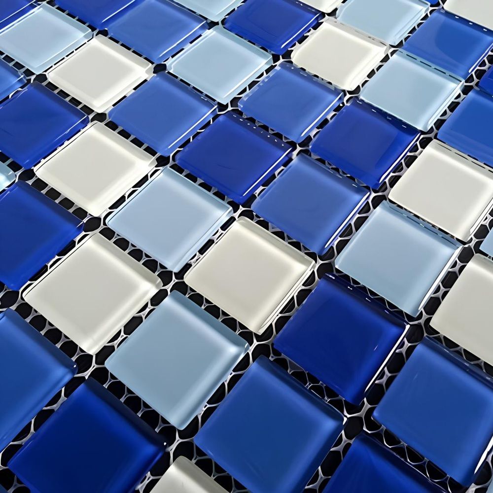 МОЗАИКА Elada CB021  (327*327) бело-синий