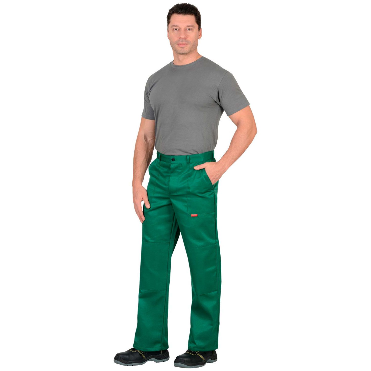 Костюм Стандарт куртка, брюки зеленый с желтым СОП р.88-92/182-188